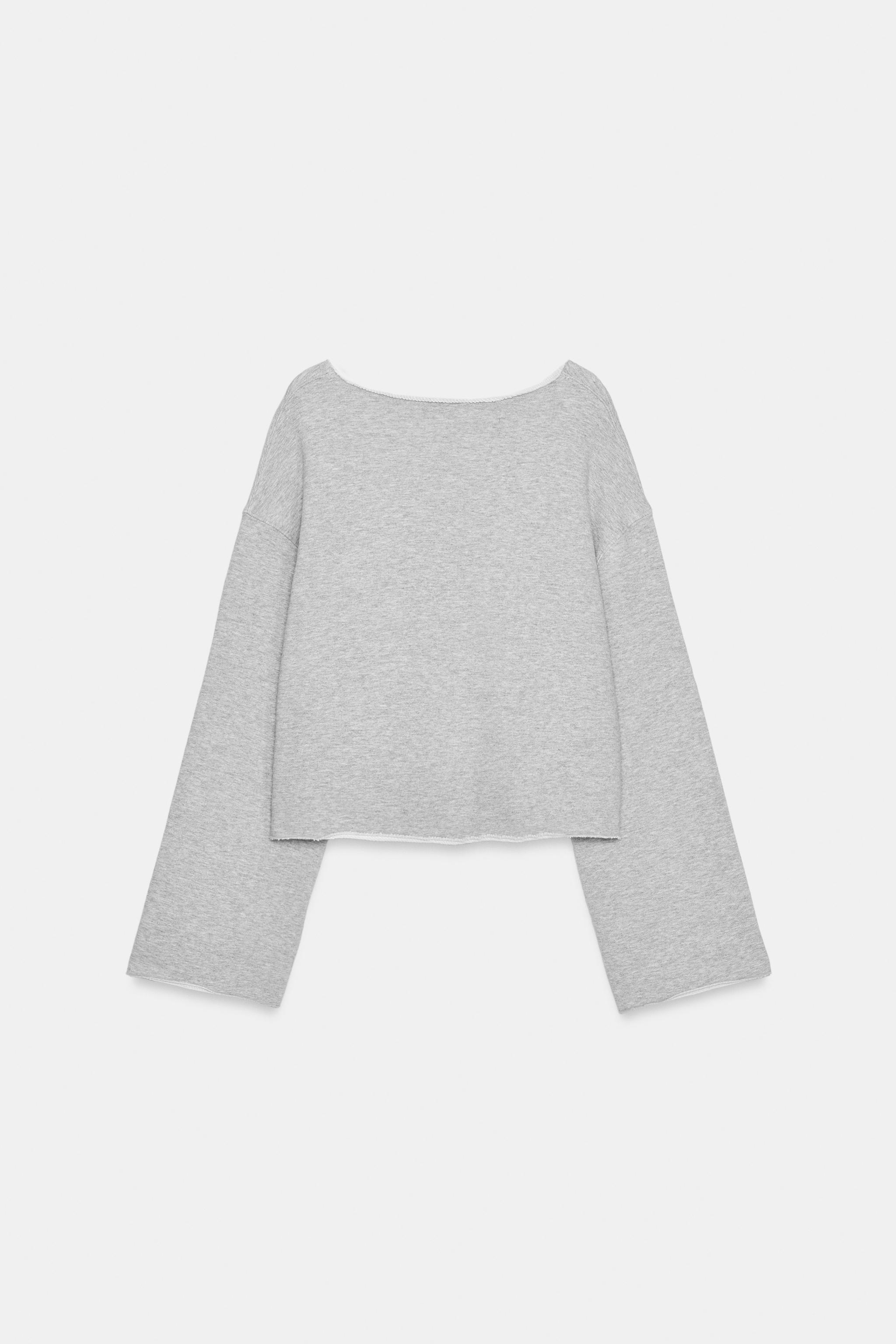 GENİŞ YAKA SWEATSHIRT - Görsel 5