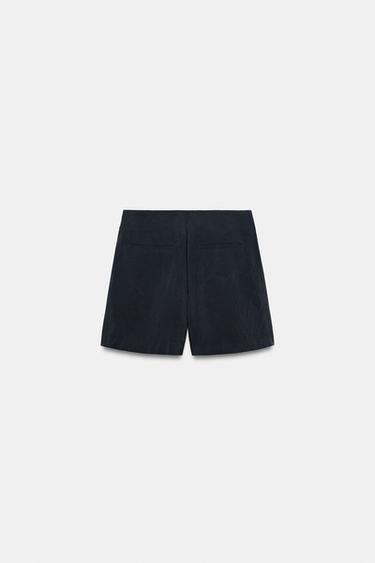 DRAPED SKORT - Navy blue by Zara - Image 4