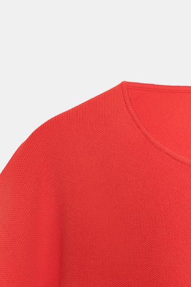 TOP COURT EN MAILLE - Corail rouge de Zara - Image 10