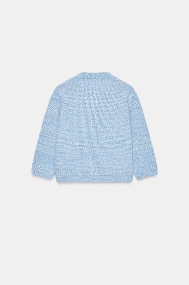 3/4 SLEEVE CARDIGAN - Sky blue by Zara - Image 4