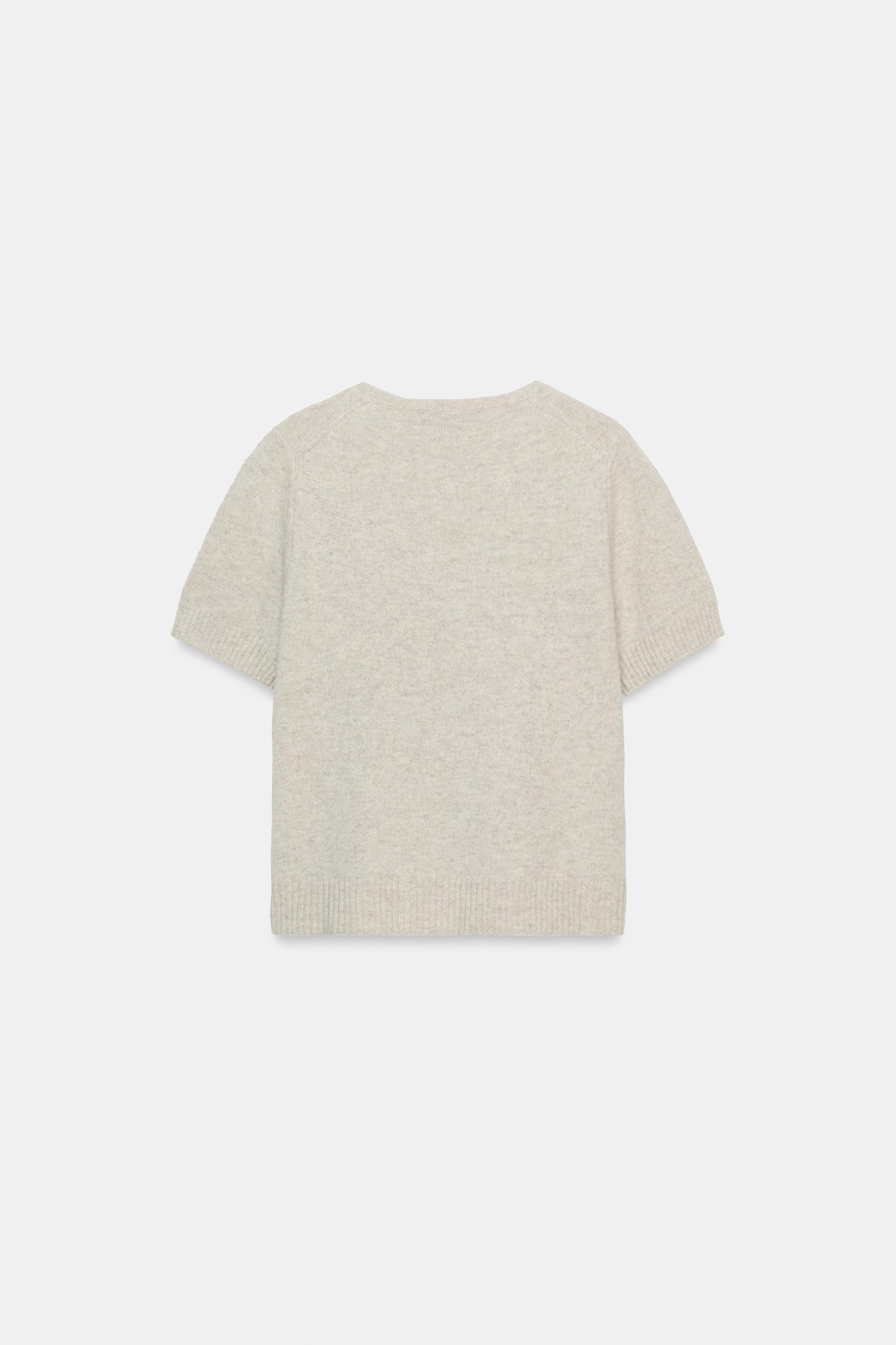 PULL 100% LAINE MANCHES COURTES