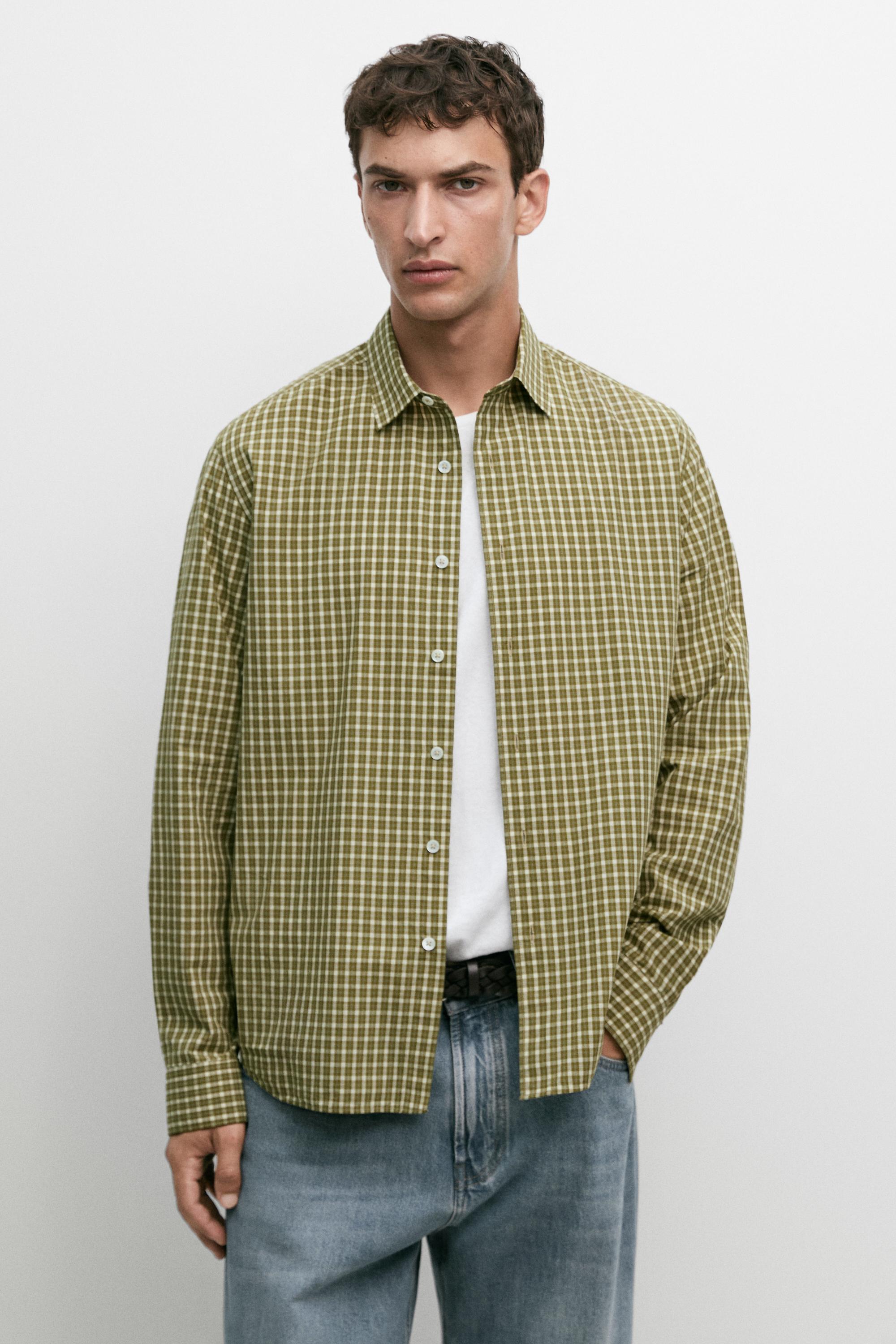 100% cotton regular fit check shirt
