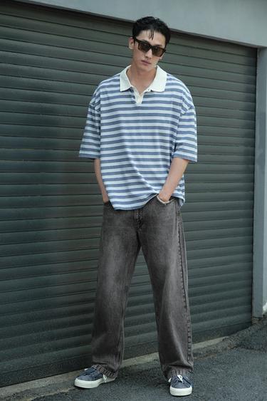 BAGGY FIT JEANS - Charcoal by Zara