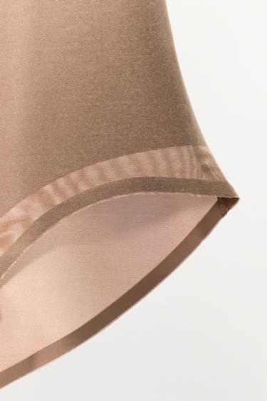 WIDE-WAIST BRIEFS WITH POLYAMIDE - Beige-pink by Zara - Image 5