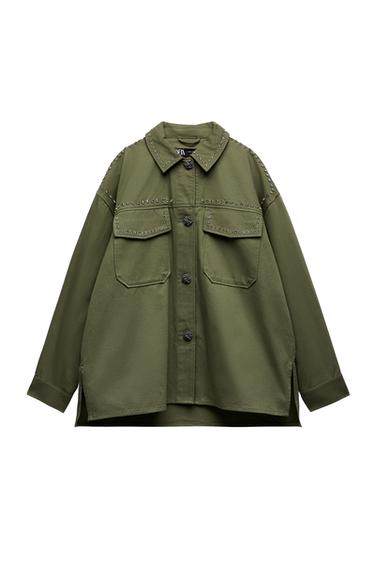 BEADED COTTON OVERSHIRT