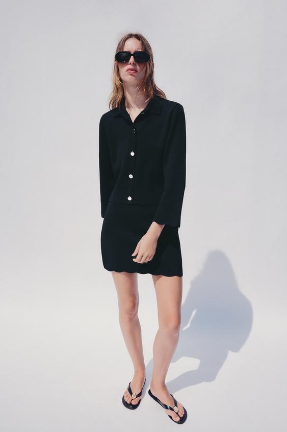 CHAQUETA PUNTO ONDAS - Marino de Zara - Imagen 0