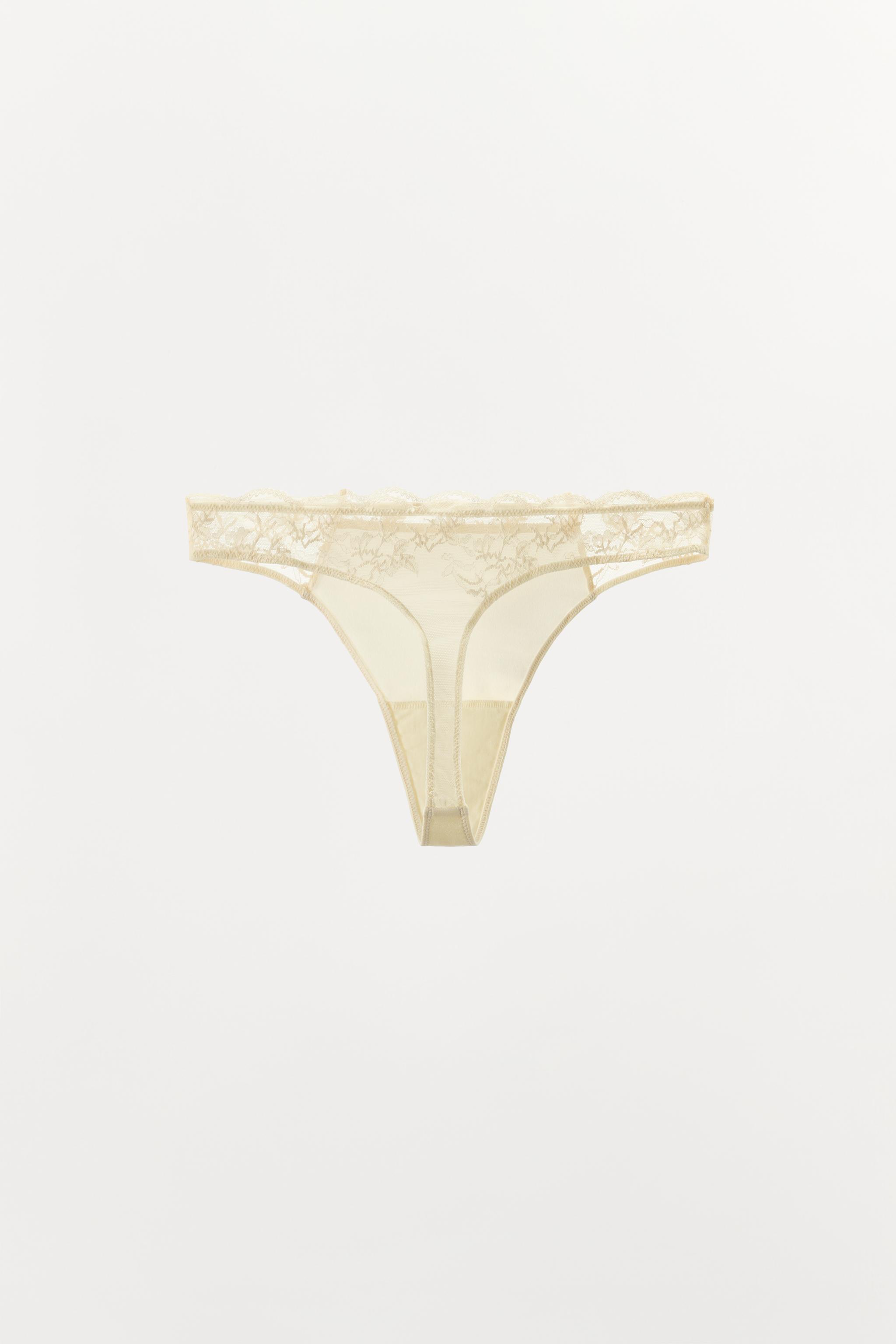 COMBINATION LACE THONG