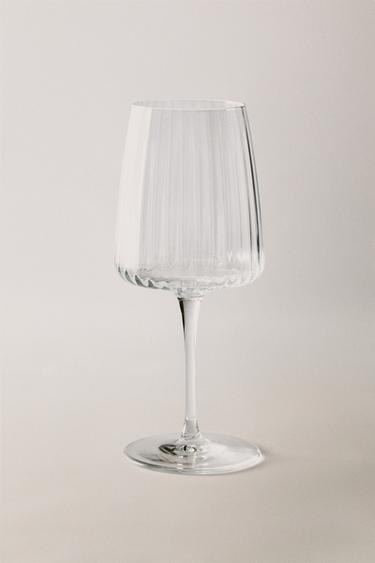LARGE GLASS WITH LINES - Transparent by Zara - Image 5