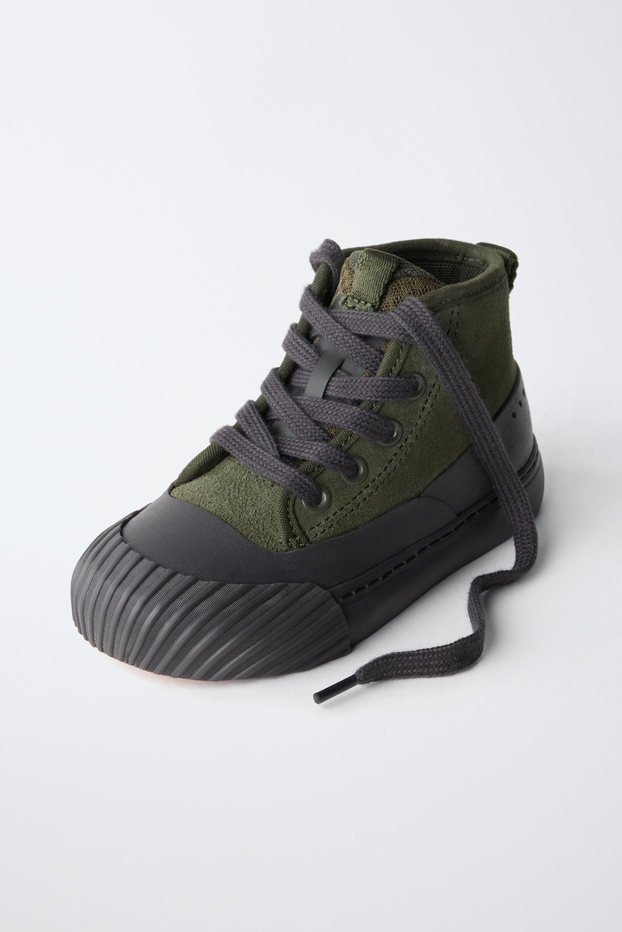 ZARA TIMELESS - BASKET MONTANTE EN CUIR ET DAIM