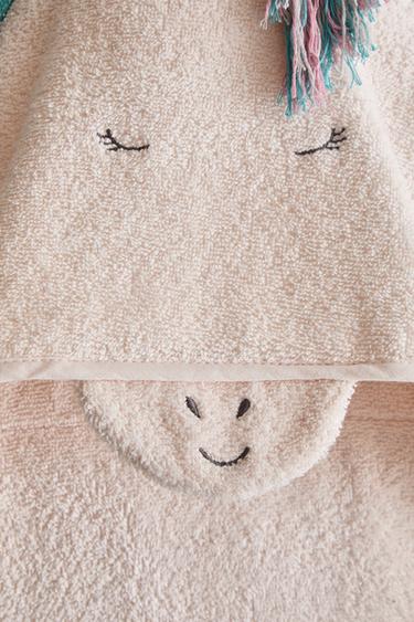 HOODED UNICORN BATH TOWEL - Pink by Zara - Image 3