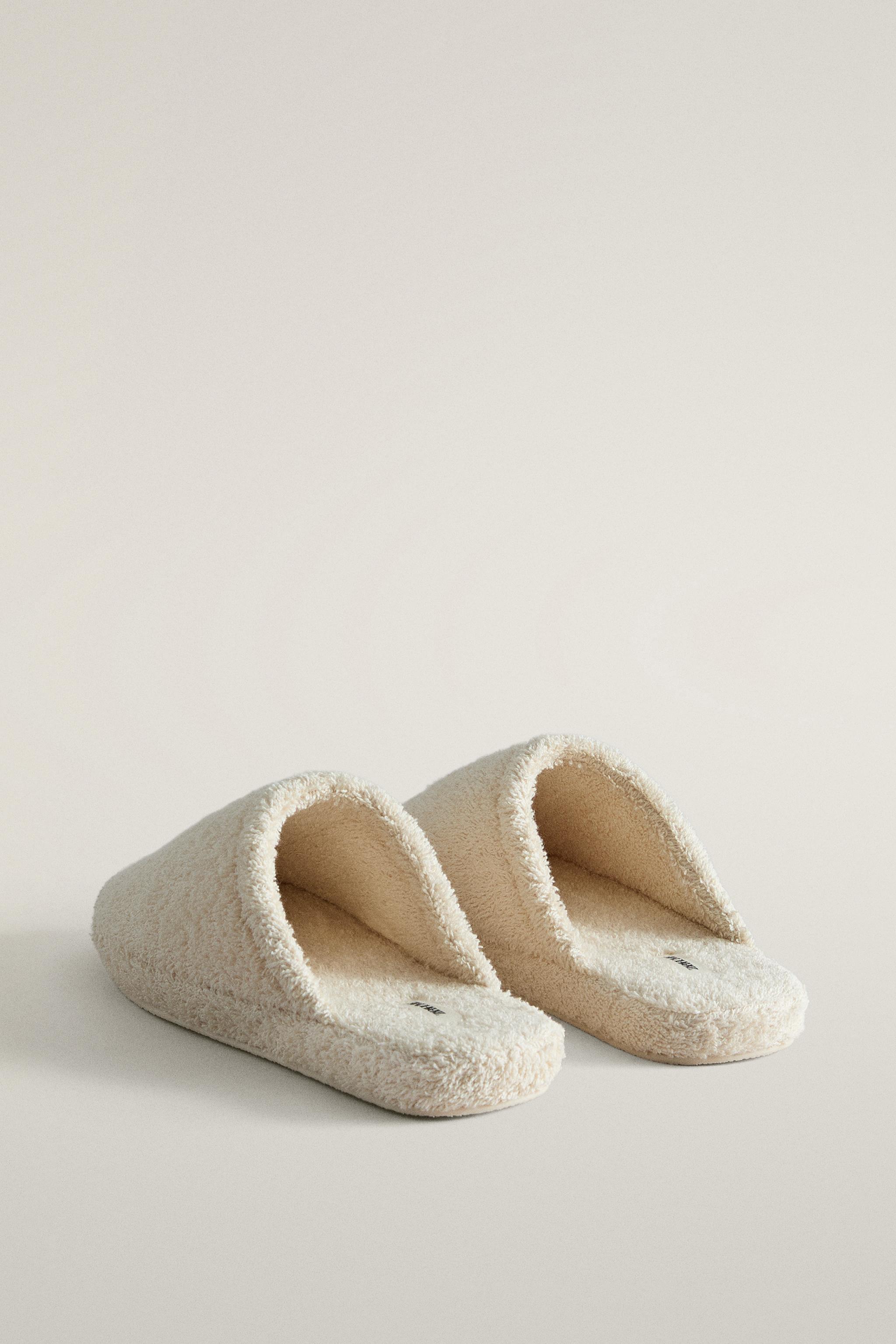 TERRY FLATFORM SLIPPERS