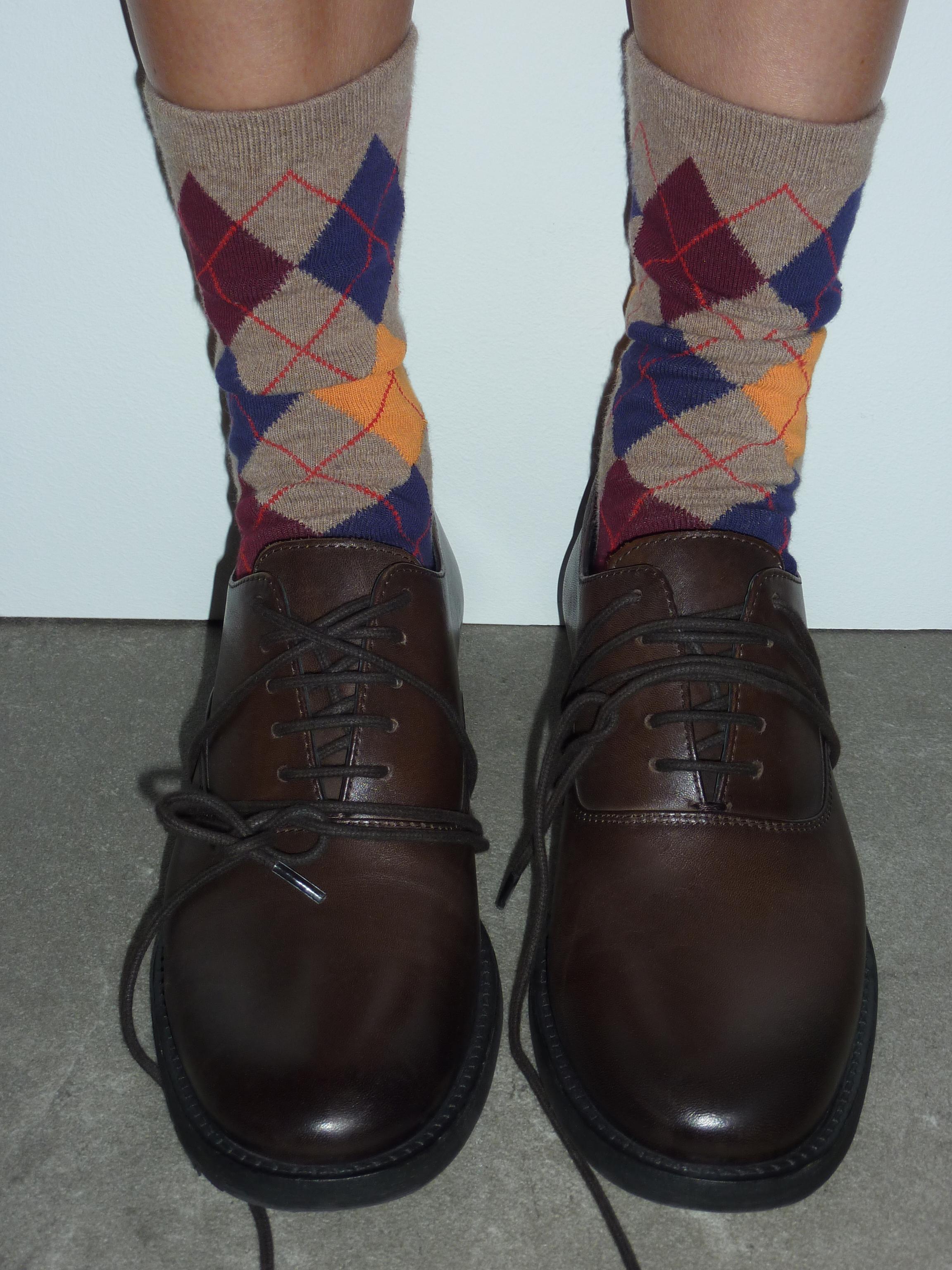 ARGYLE PATTERN SOCKS