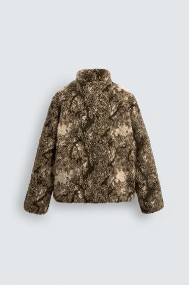 VESTE EFFET MOUTON IMPRIMÉE - Imprimée de Zara - Image 8