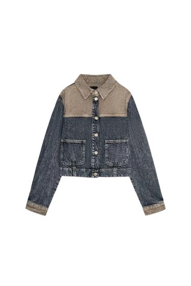 Z1975 COMBINED DENIM JACKET - Black by Zara