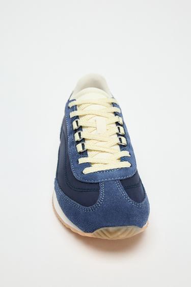 CONTRAST RUNNING TRAINERS - Navy Blue by Zara - Image 2