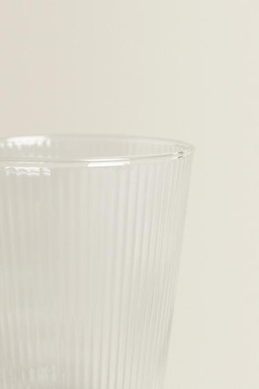 BOROSILICATE GLASS MUG WITH LINES -  by Zara - Image 4