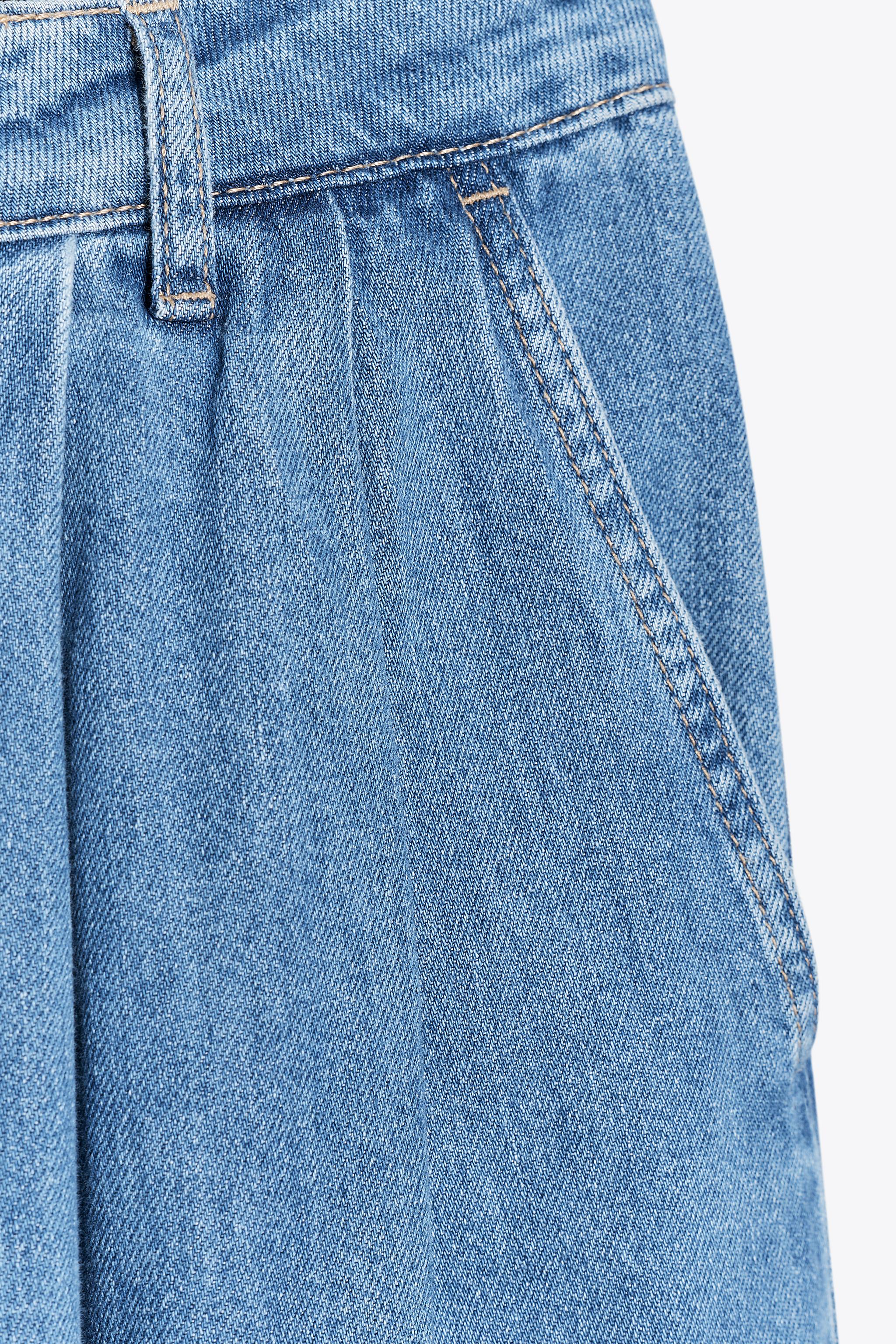 Z1975 MID-RISE WIDE LEG JEANS - Mid-blue | ZARA Canada