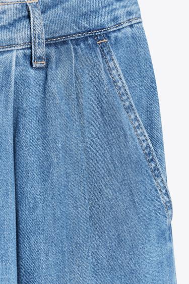 JEAN Z1975 WIDE LEG TAILLE MOYENNE - Bleu moyen de Zara - Image 7