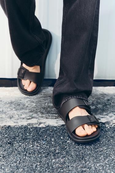 DOUBLE-STRAP SANDALS - Black by Zara