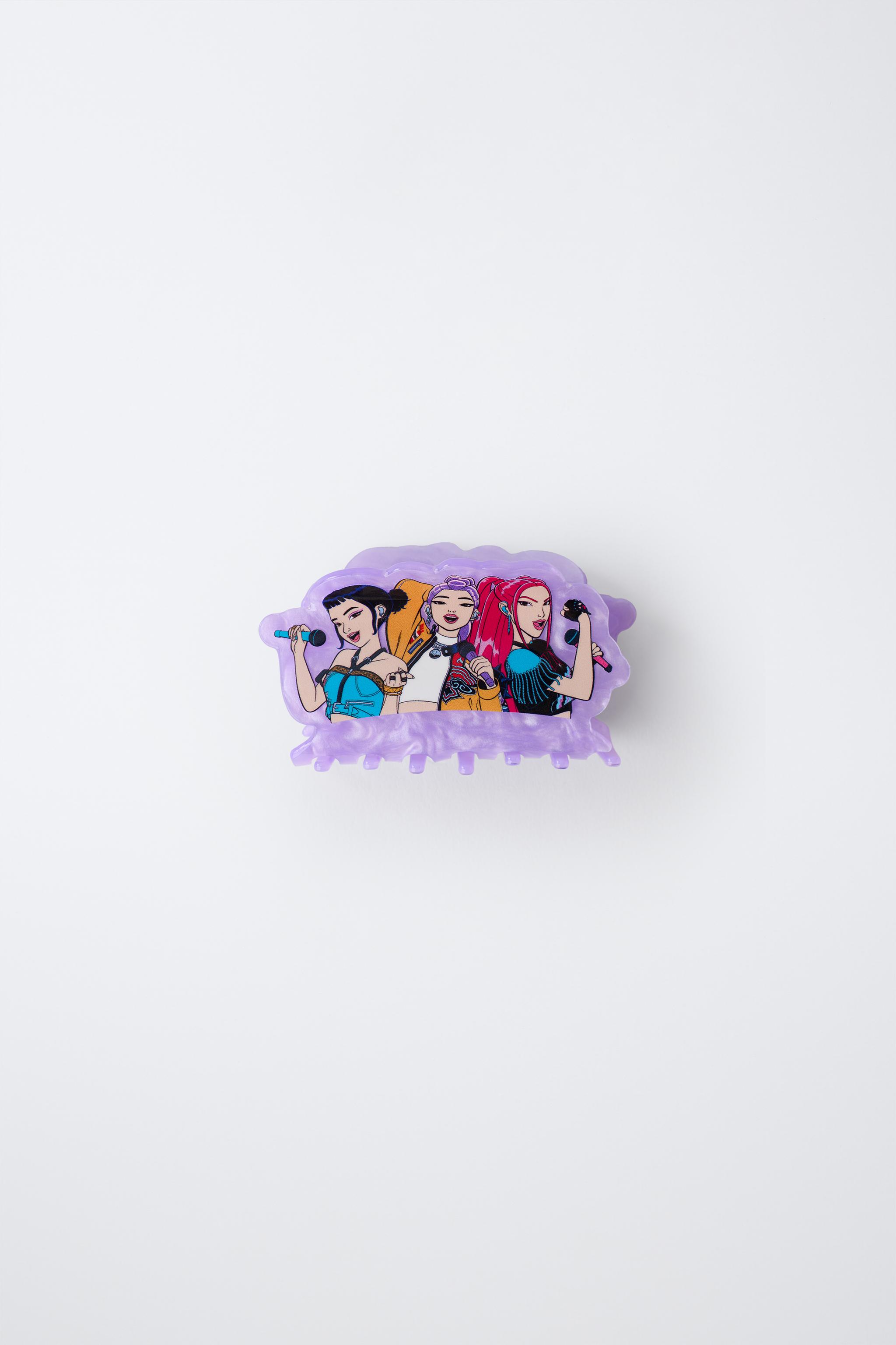 KPOP DEMON HUNTERS™ NETFLIX © PRINT HAIR CLAW CLIP — Mauve