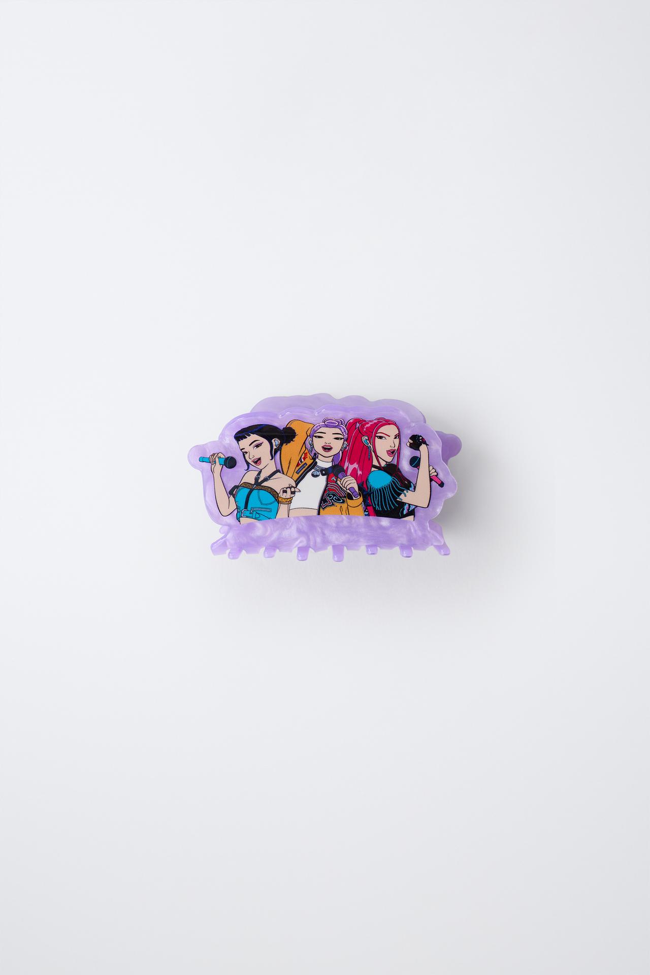 KPOP DEMON HUNTERS™ NETFLIX © PRINT HAIR CLAW CLIP — Mauve