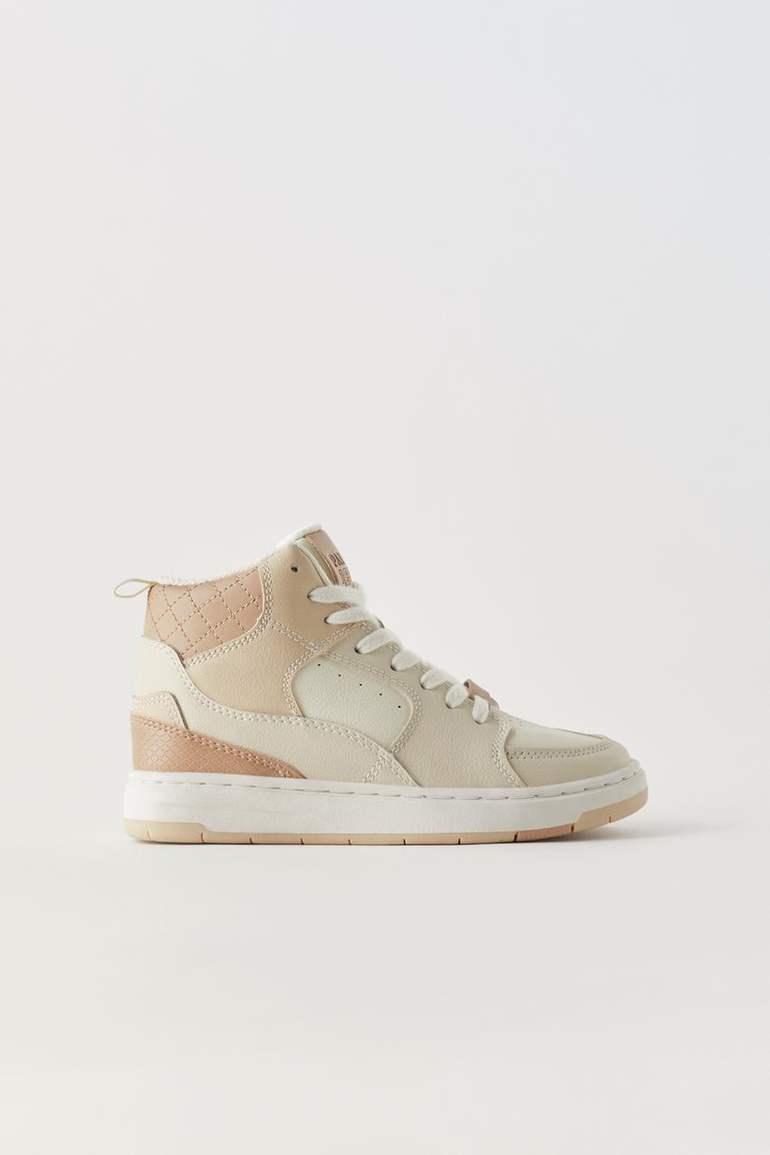 MULTI-PIECED HIGH TOP SNEAKERS - Off White