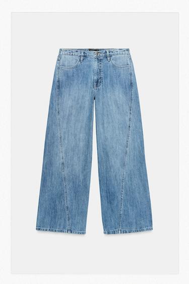 JEANS Z1975 WIDE LEG TIRO ALTO - Azul medio de Zara