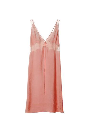 VESTITO LINGERIE PIZZO WILLY CHAVARRIA X ZARA - Rosato di Zara