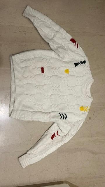 CONTRAST CABLE-KNIT SWEATER - Image 2
