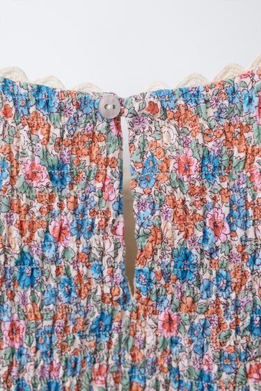 WAVY FLORAL DRESS - Multicoloured by Zara - Image 3
