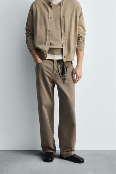 JEANS BARREL FIT LIMITED EDITION - بني فاتح الخاص بـ Zara