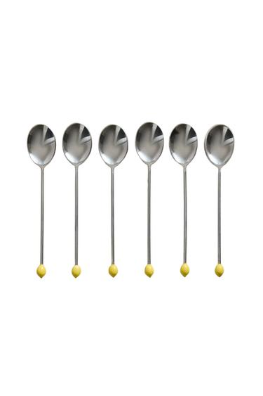 PACK CUCCHIAINI ACCIAIO LIMONE (PACK DA 6) - Giallo di Zara