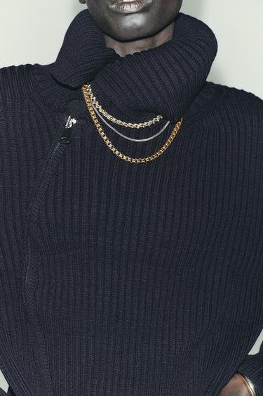 PACK OF 3 CONTRAST CHAIN NECKLACES - Gold / Silver by Zara - Image 1
