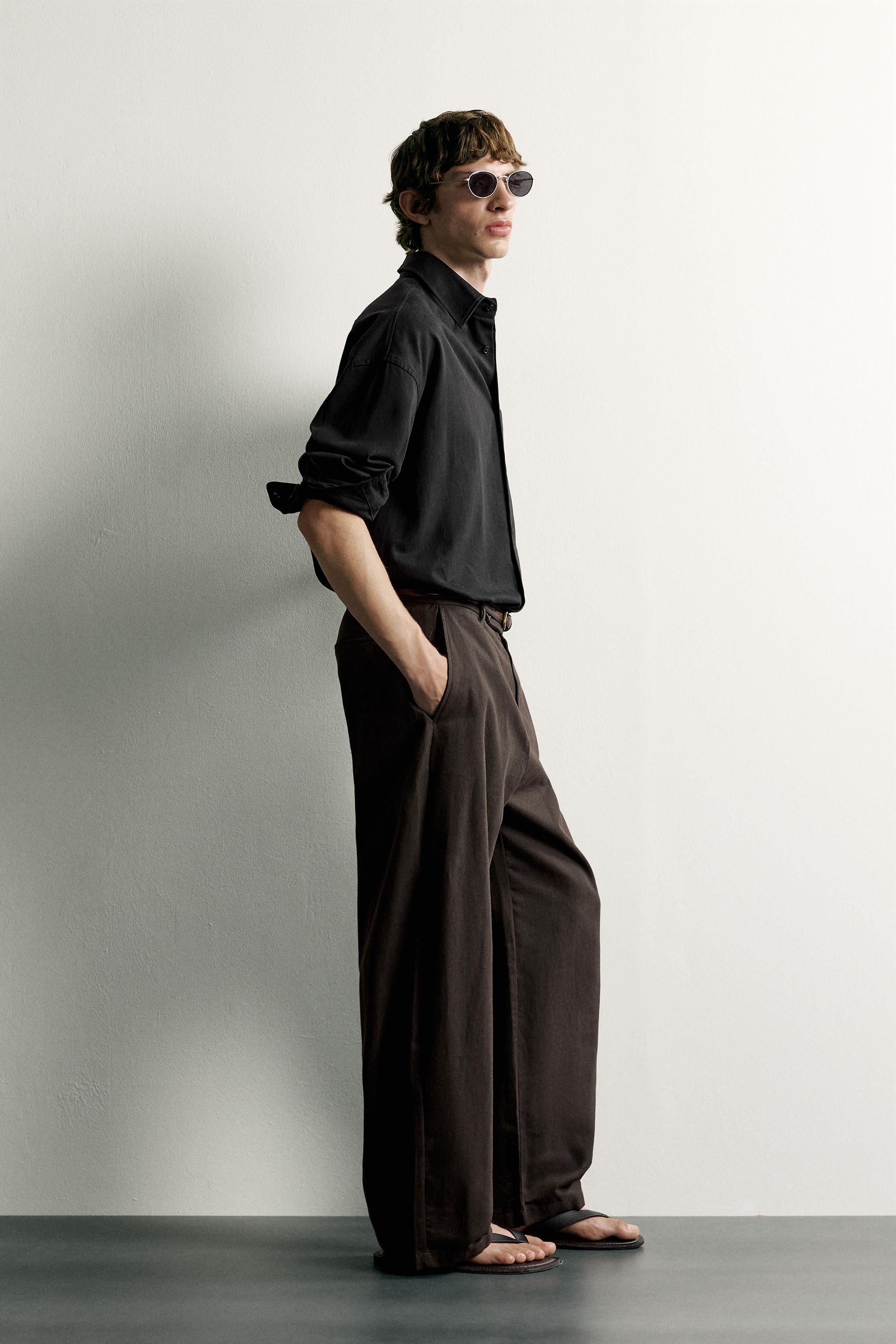 BARREL-FIT PANTS