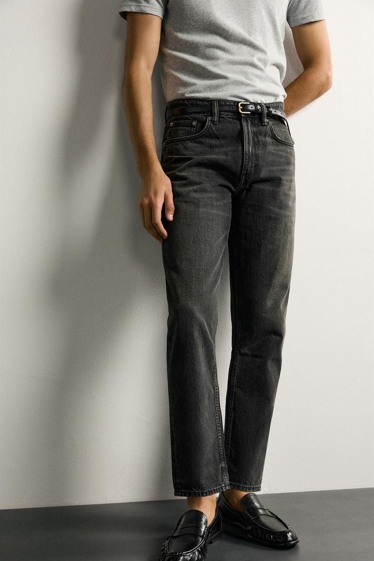 Jeans de corte entallado y cónico 5