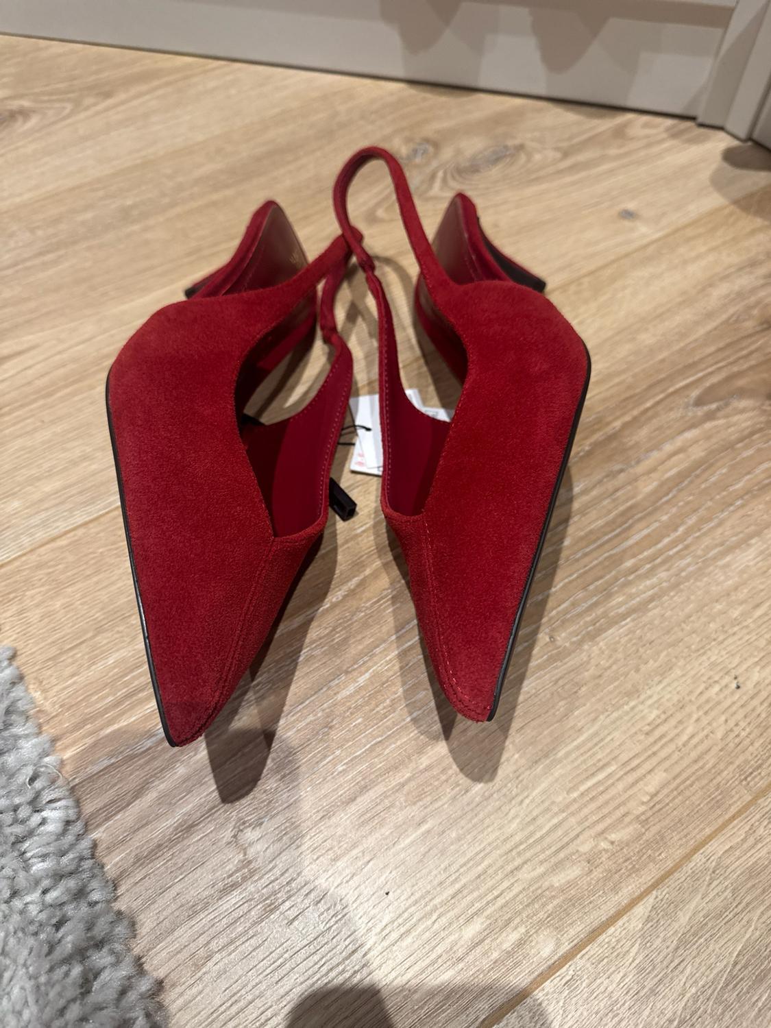 LEATHER SLINGBACK HEELS - Image 3