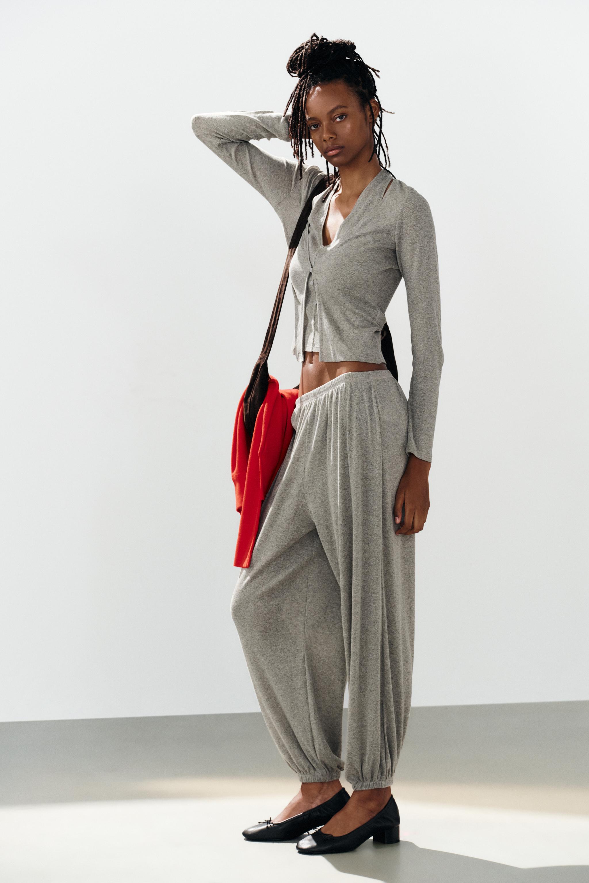 BLOOMER PANTS - Mink marl | ZARA United States