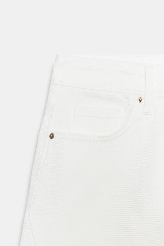 Z1975 HIGH-WAIST BARREL JEANS - White by Zara - Image 9