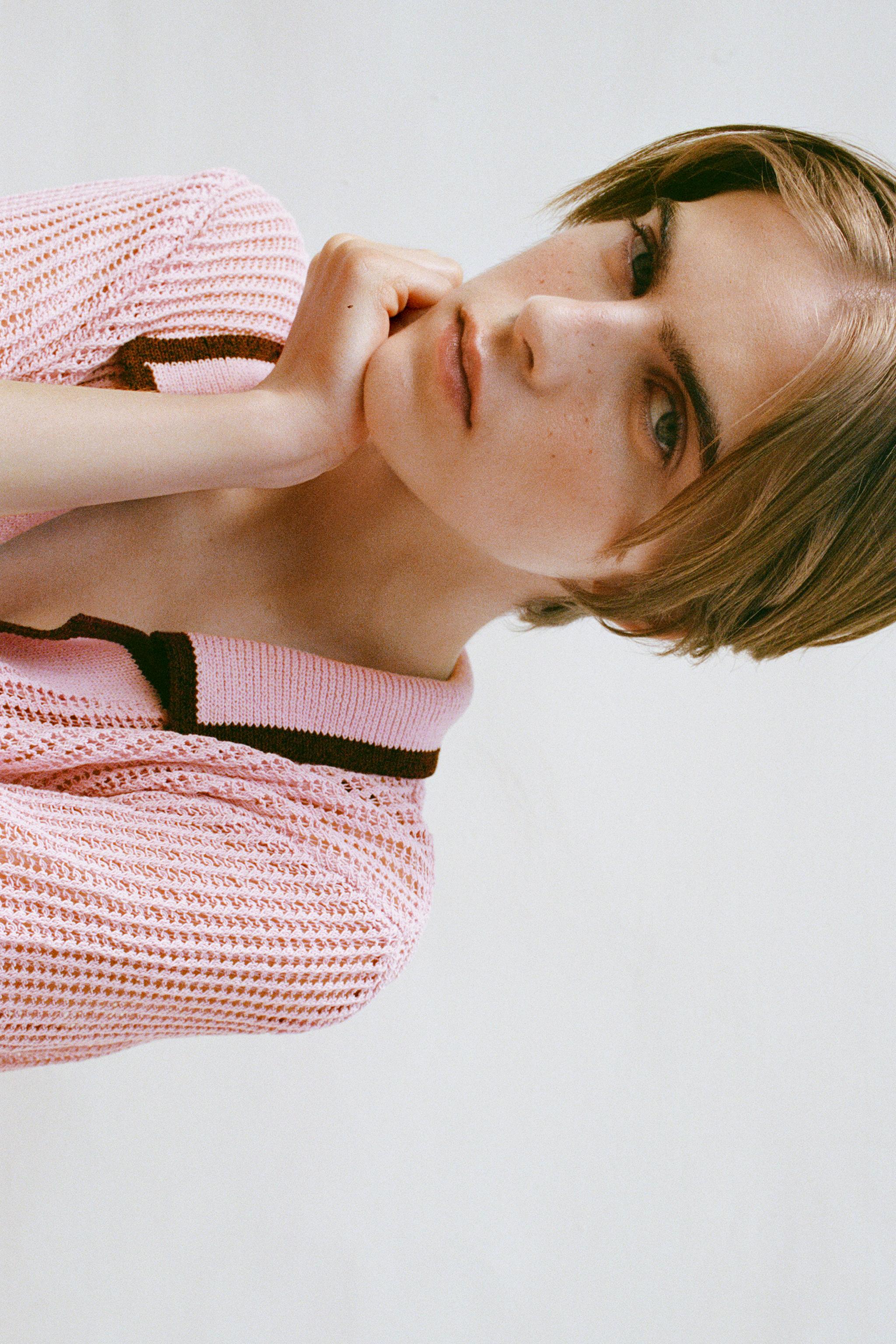 KNIT POLO TOP - Multicolored | ZARA United States