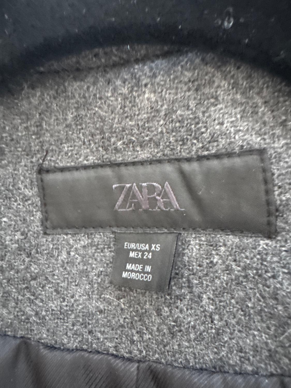 CROPPED WOOL COAT WITH HIGH NECK - Image 3