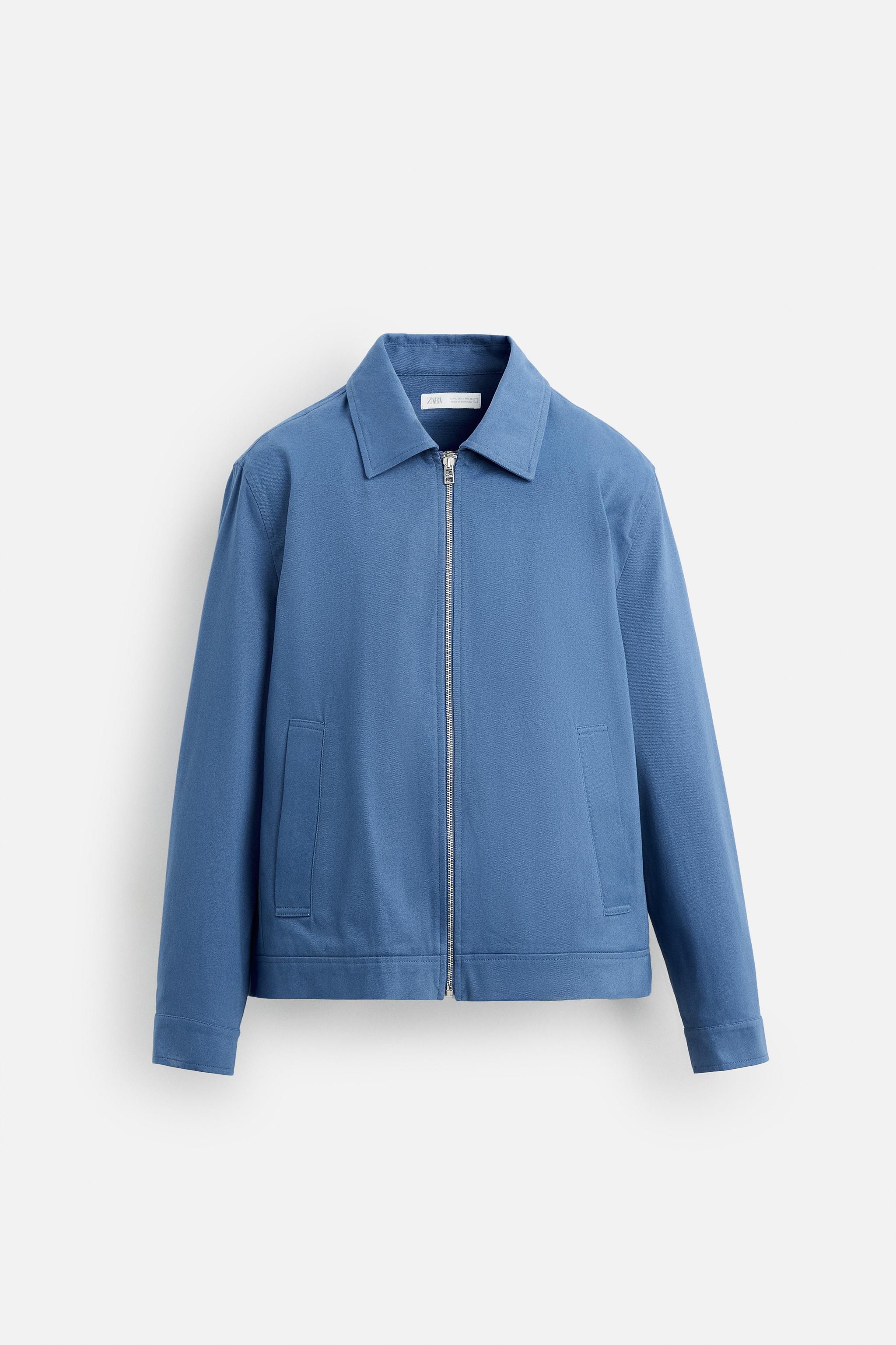 安心★関税込み★ZARA★REGULAR FIT COTTON JACKET REGULAR FIT COTTON JACKET - Blue | ZARA United States