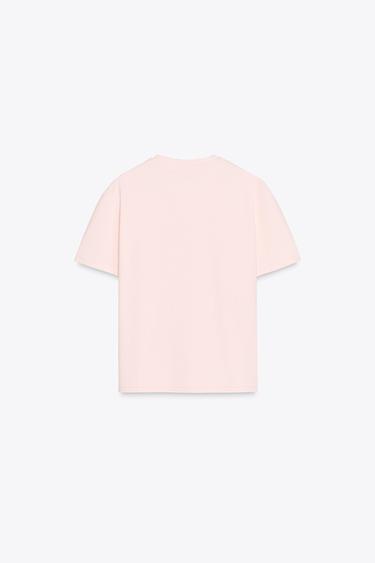 FLORAL T-SHIRT - Pink by Zara - Image 5