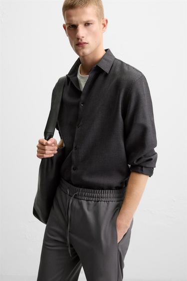 COMFORT FIT JOGGER WAIST TROUSERS - Grey by Zara - Image 4