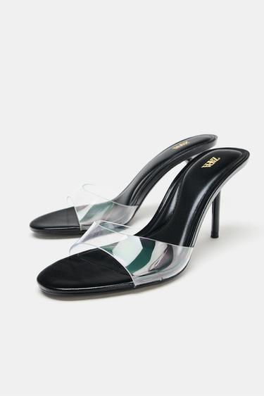 VINYL HIGH-HEEL SANDALS - Transparent by Zara - Image 3
