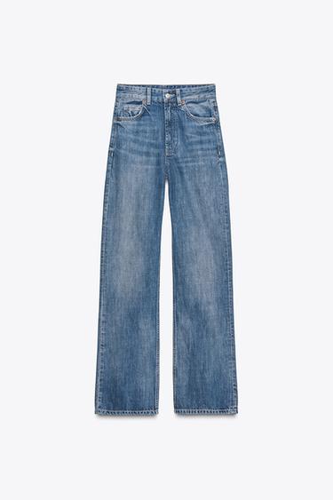 JEANS TRF WIDE LEG HOCH SITZEND LANGE LÄNGE - Blau von Zara