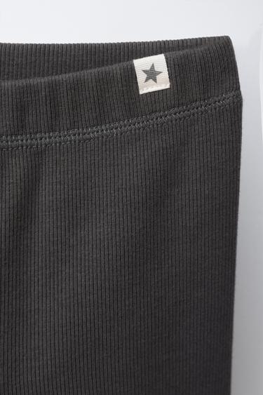 LEGGING CÔTELÉ ÉTIQUETTE - Gris anthracite de Zara - Image 2