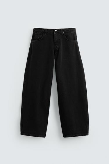 BALLOON FIT JEANS - Charcoal by Zara