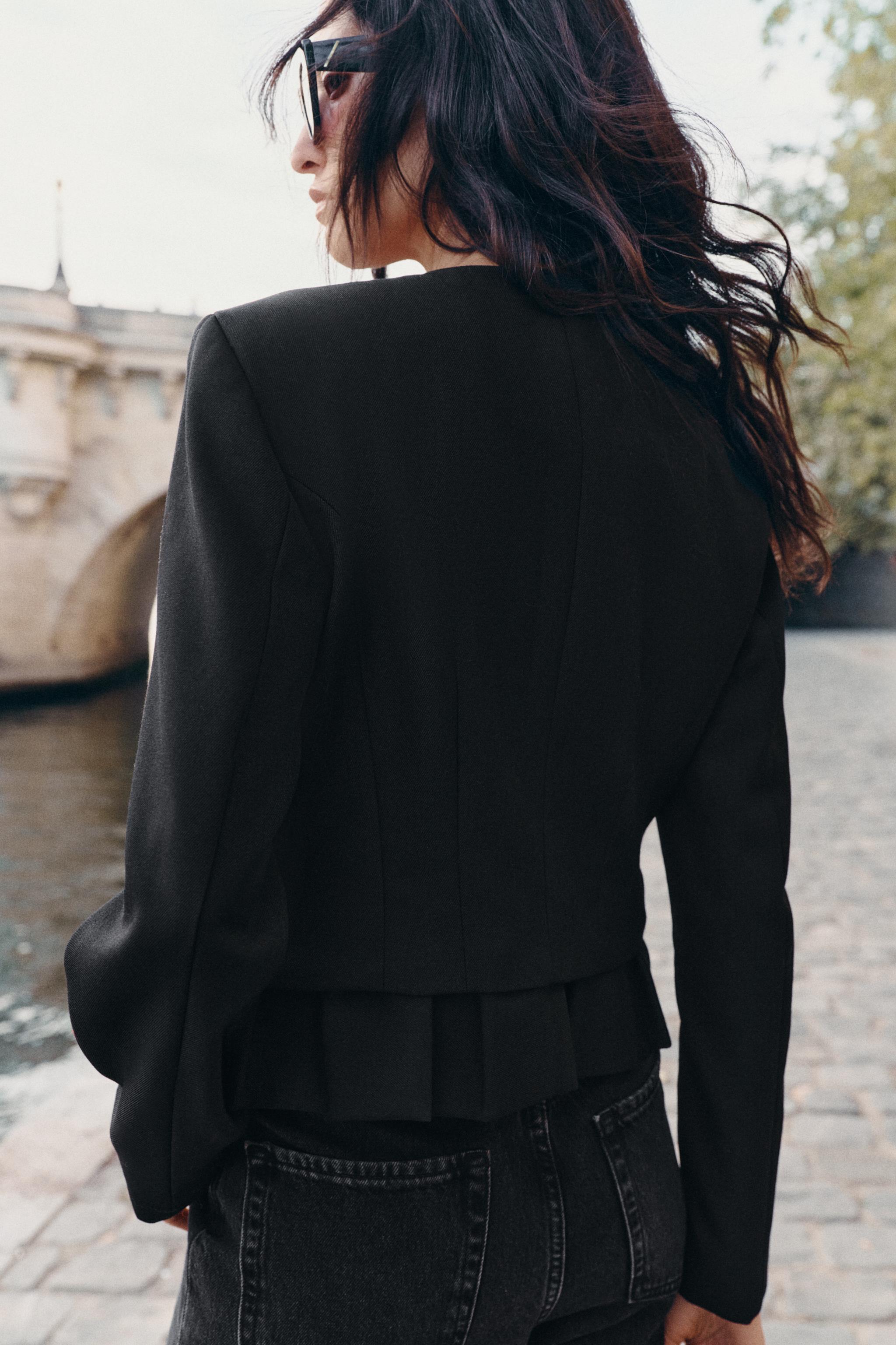 ZW COLLECTION SHORT WOOL JACKET
