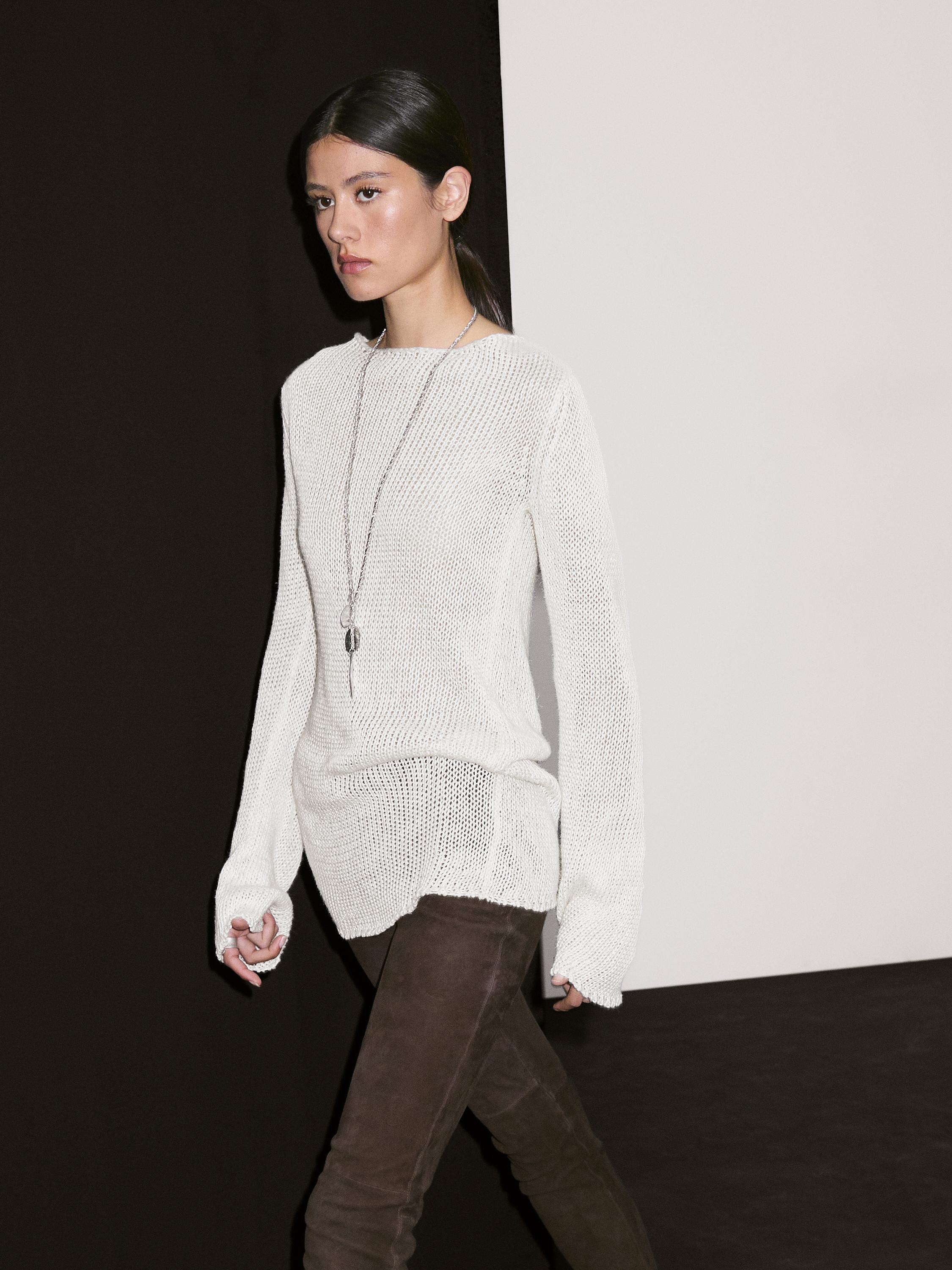 Suede leather leggings