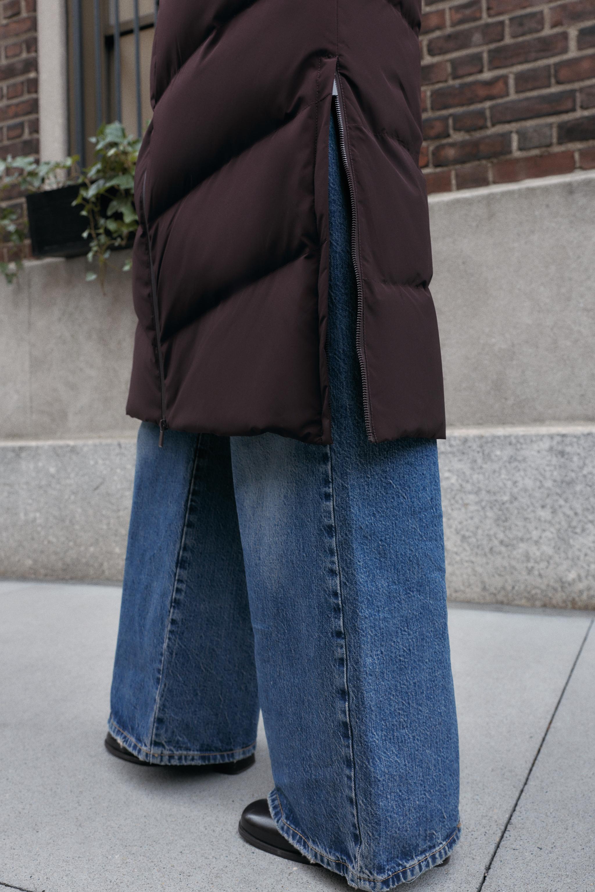 DOUDOUNE LONGUE À CAPUCHE DÉPERLANTE COUPE-VENT